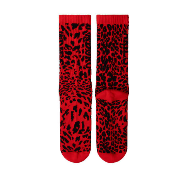 ARIES J'Adoro Aries Leopard Socks - Red