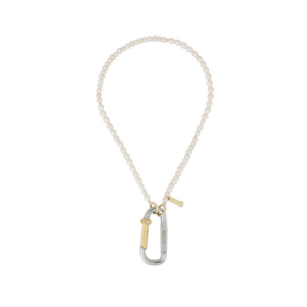ARIES Mini Carabiner Pearl Necklace