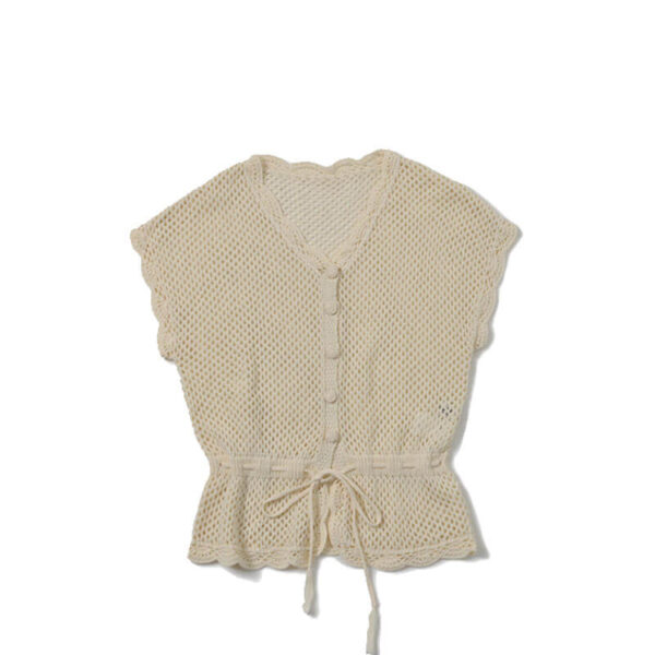 BEAMS BOY 7Gauge Fishnet Vest - Ivory