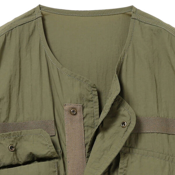 BEAMS BOY Military Side Ribbon Sleeveless Dress