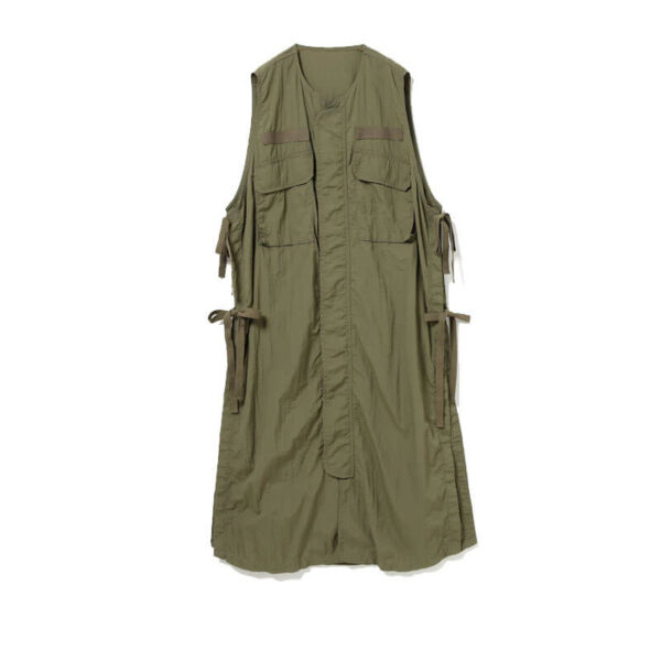 BEAMS BOY Military Side Ribbon Sleeveless Dress
