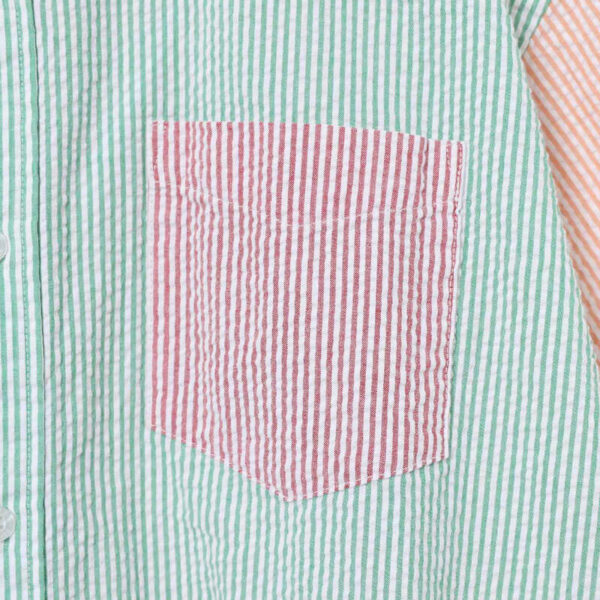 BEAMS BOY Seersucker Crazy Shirt