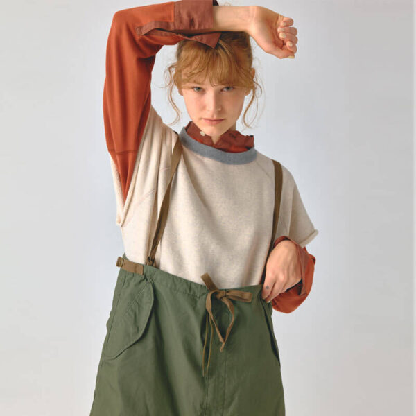 BEAMS BOY Short Henley Cardigan