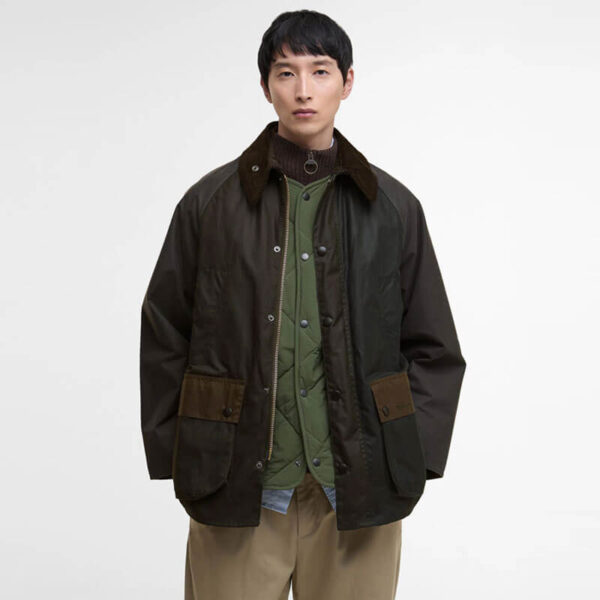BARBOUR Patchwork OS Bedale Wax Jacket