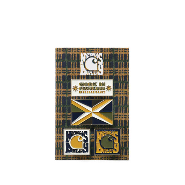 CARHARTT WIP x NICHOLAS DALEY Enamel Pin Badges - Multicolor