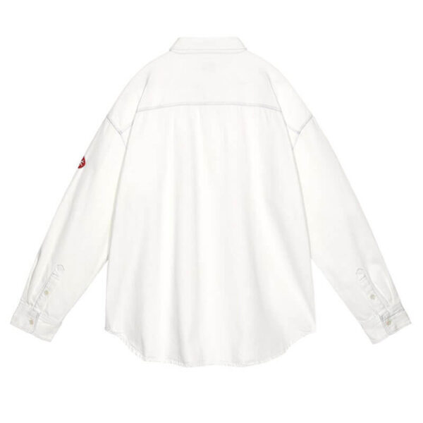 CAV EMPT Ult Bleached Denim Big Shirt - White