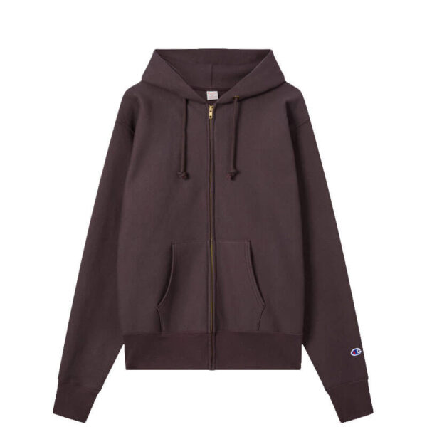 CHAMPION MADE IN USA Zipped Hoodie - Brown