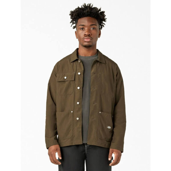 DICKIES Texture Nylon Work Jacket - Military Olive