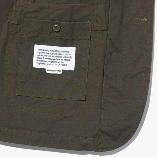 ENGINEERED GARMENTS Bedford Jacket - Olive Ripstop