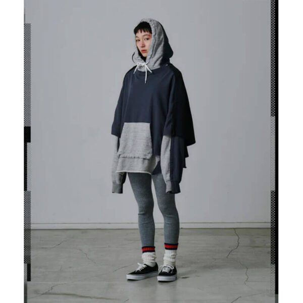 FACETASM Layered Hoodie - Navy