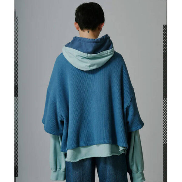 FACETASM Layered Hoodie - Navy