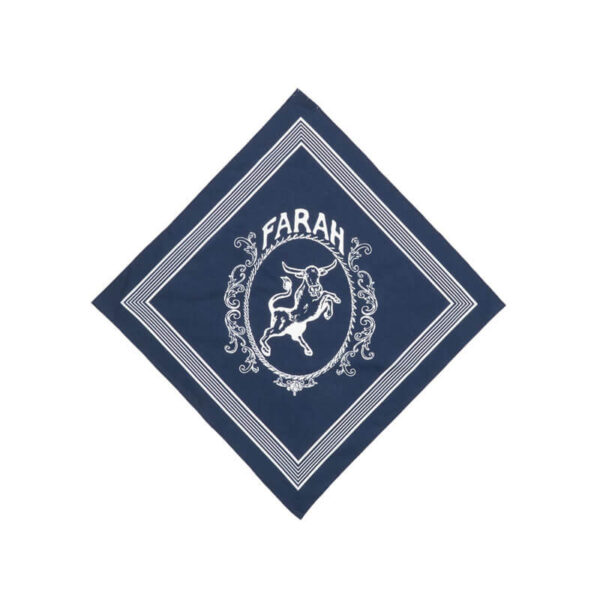 FARAH JAPAN Bandana Scarf - Navy