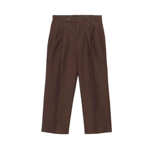 FARAH JAPAN Out Tuck Wide Tapered Pants - Brown