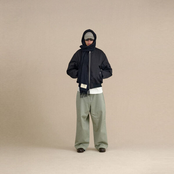 FARAH JAPAN Out Tuck Wide Tapered Pants - Sage