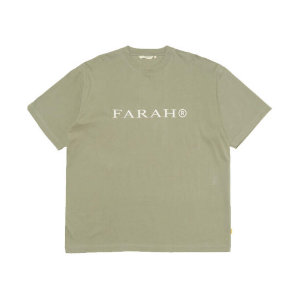 FARAH JAPAN Printed OG Logo Tee - Sage