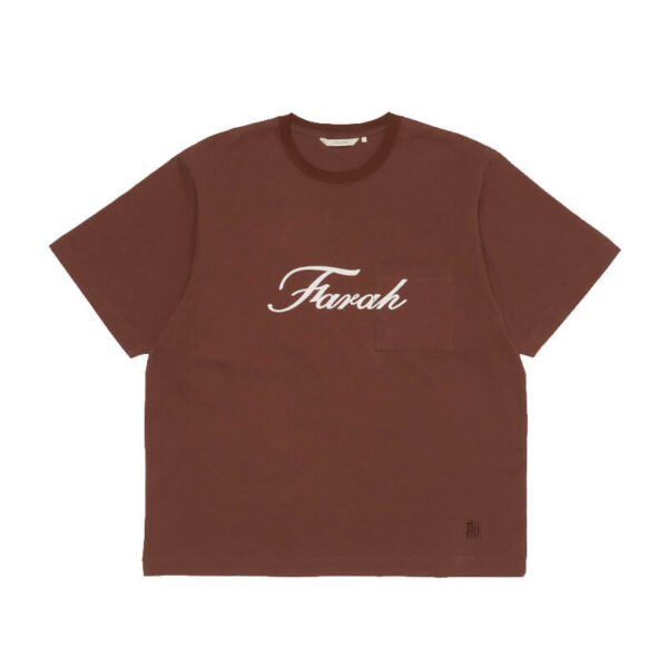 FARAH JAPAN Washed Printed Pocket Tee