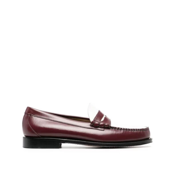 G.H.BASS Weejuns Larson Penny Loafers - Brown & White