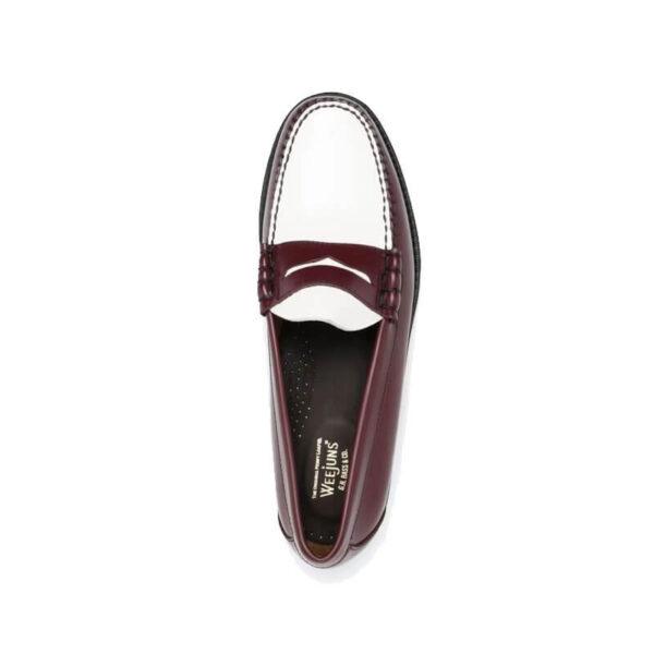 G.H.BASS Weejuns Larson Penny Loafers - Brown & White