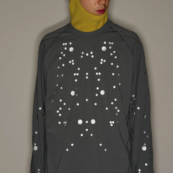 GOLDWIN 0 Graphic LS Tee - Deep Charcoal