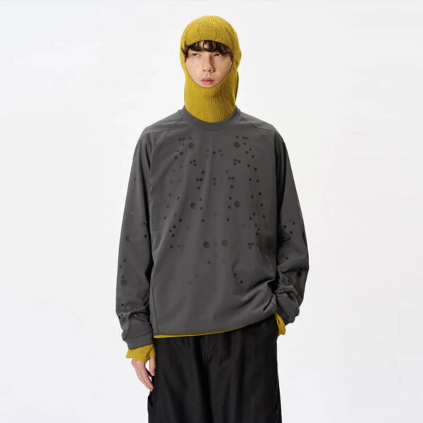 GOLDWIN 0 Graphic LS Tee - Deep Charcoal