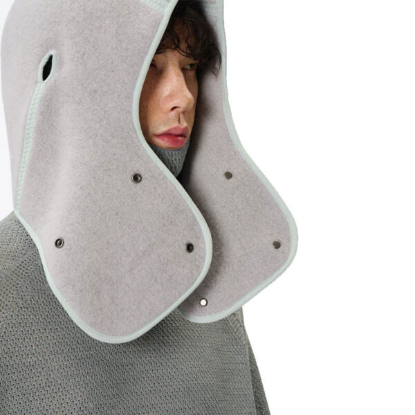 GOLDWIN 0 Wool Fleece Hood - Dark Lava