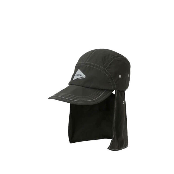 GRAMICCI AND WANDER Brushed Nylon Sunshade Cap - Black