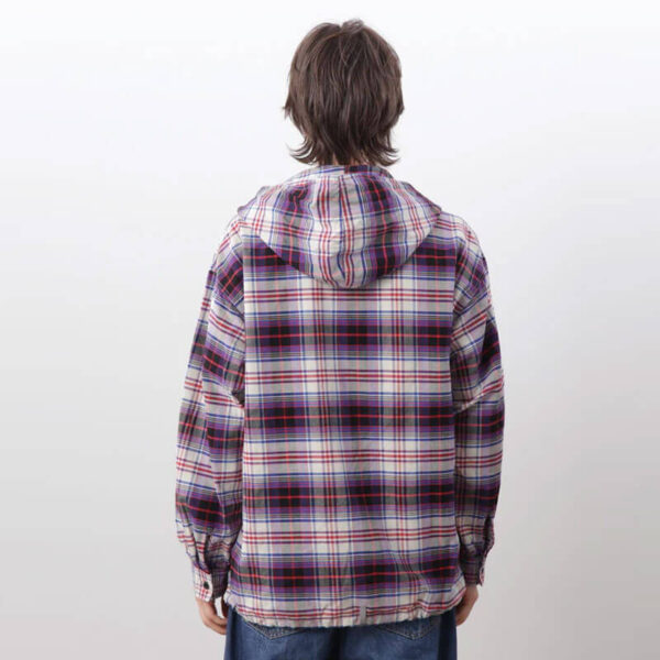 MANASTASH Washed Plaid Baja Hoodie