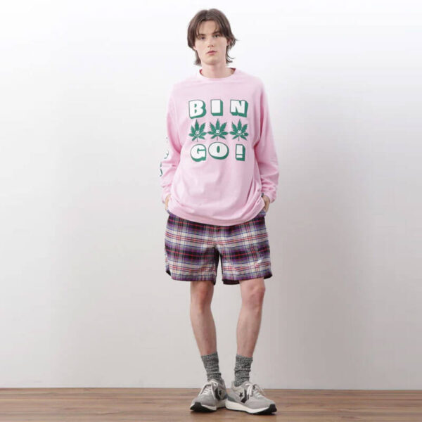 MANASTASH Washed Plaid Short - Purple