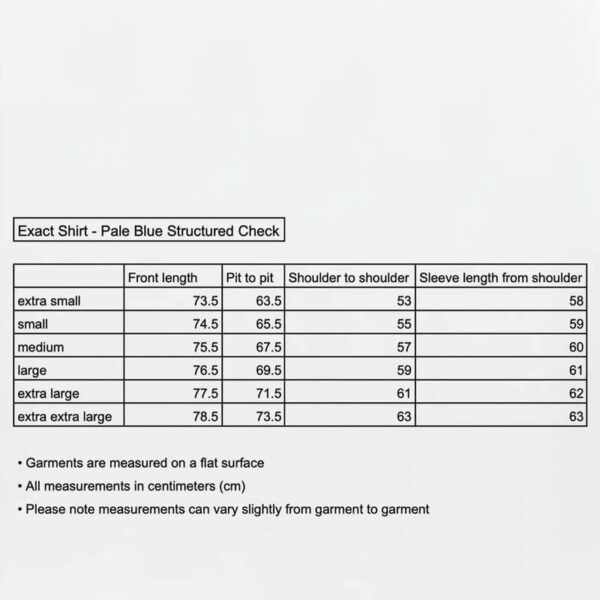 MFPEN Exact Shirt - Pale Blue Structured Check