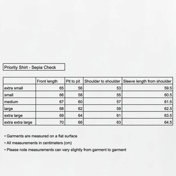 MFPEN Priority Shirt - Sepia Check