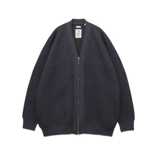 NANAMICA 5G Zip Cardigan - Heather