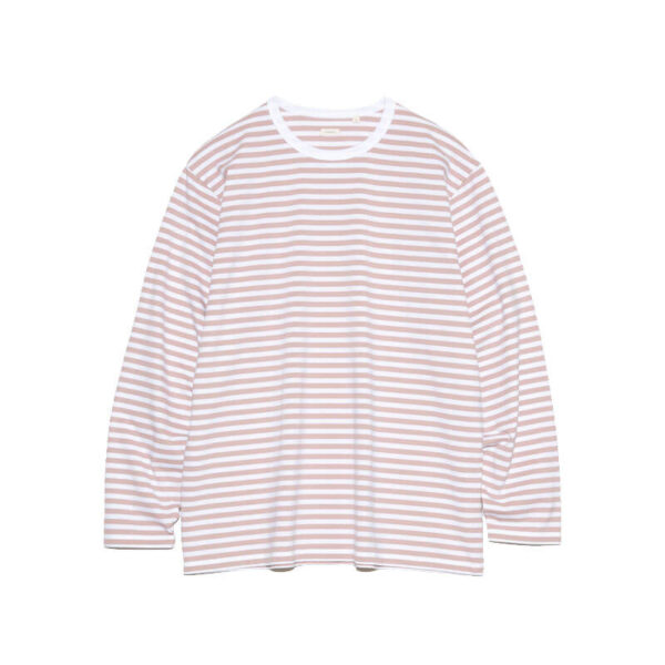 NANAMICA Coolmax Stripe Jersey Tee - Pink