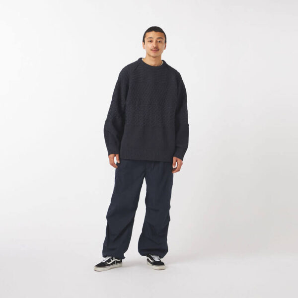 NANAMICA Crew Neck Sweater - Dark Navy