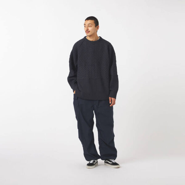 NANAMICA Crew Neck Sweater - Dark Navy
