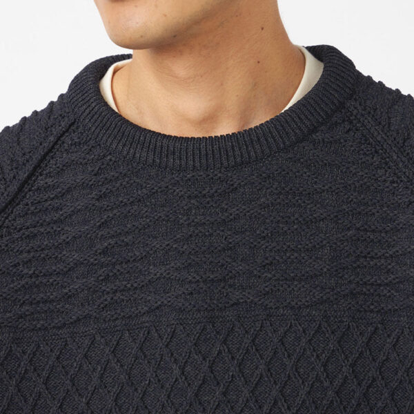 NANAMICA Crew Neck Sweater - Dark Navy