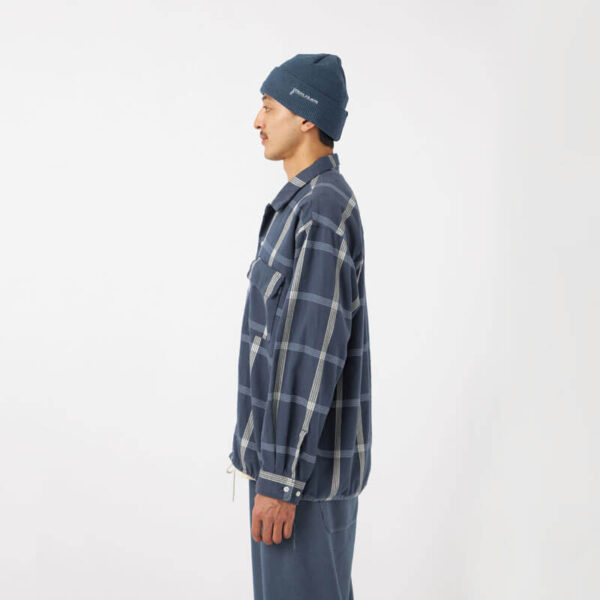 NANAMICA Flannel PALAKA Check Shirt - Navy