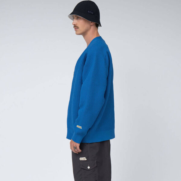NANAMICA 5G Zip Cardigan - Blue