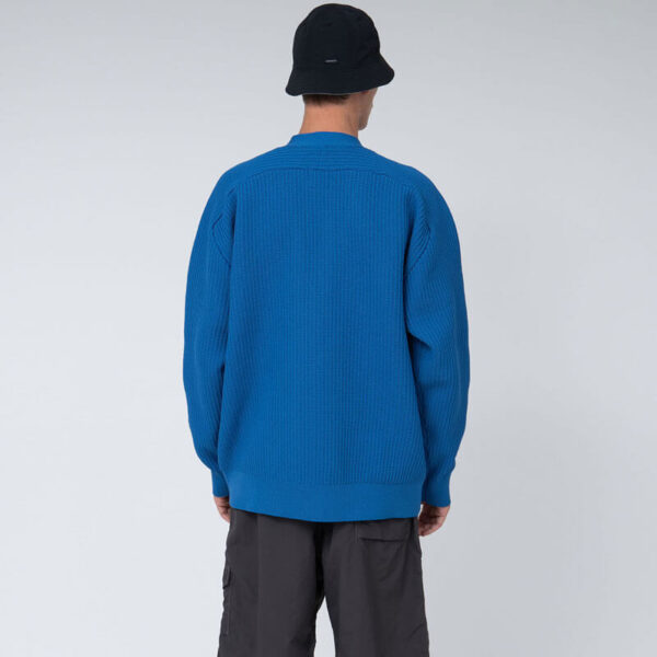 NANAMICA 5G Zip Cardigan - Blue