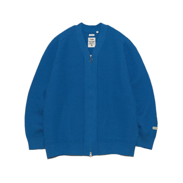 NANAMICA 5G Zip Cardigan - Blue
