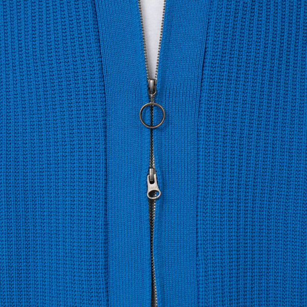 NANAMICA 5G Zip Cardigan - Blue