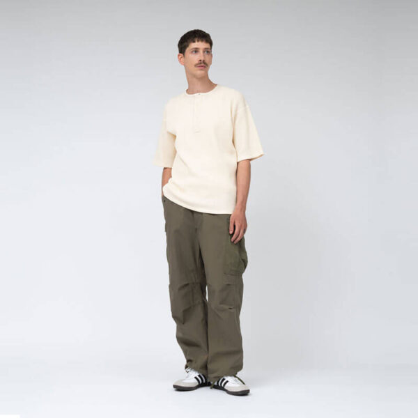 NANAMICA Henry Neck Thermal Sweat Tee