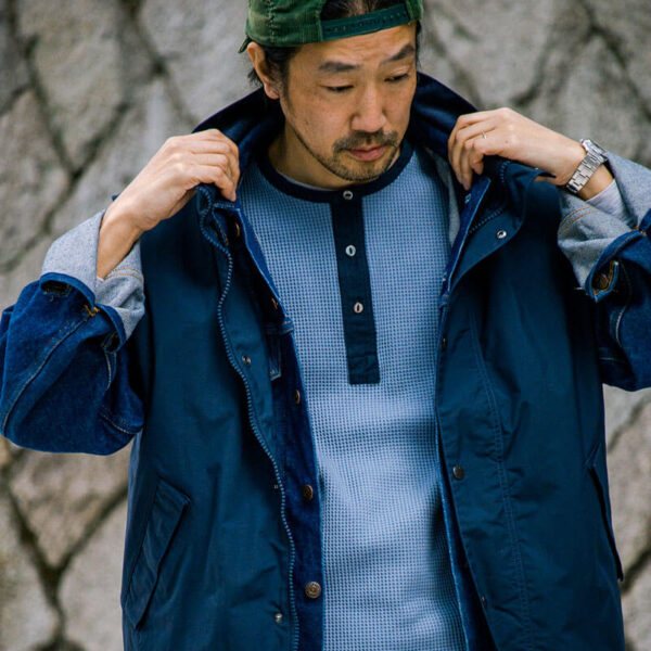 NANAMICA Henry Neck Thermal Sweat Tee