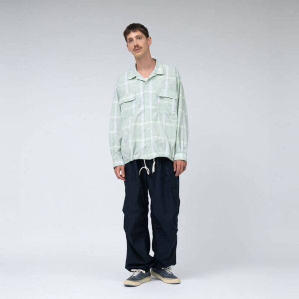 NANAMICA Palaka Check Shirt - Blue