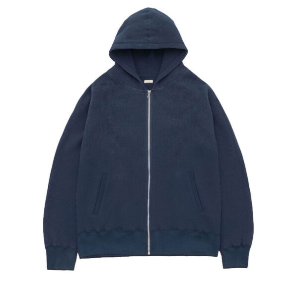 NANAMICA Zip-Up Thermal Hoodie - Navy