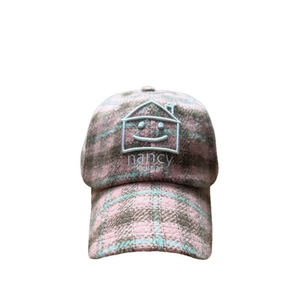 NANCY Mini Plaid House 6-Panel - Pink