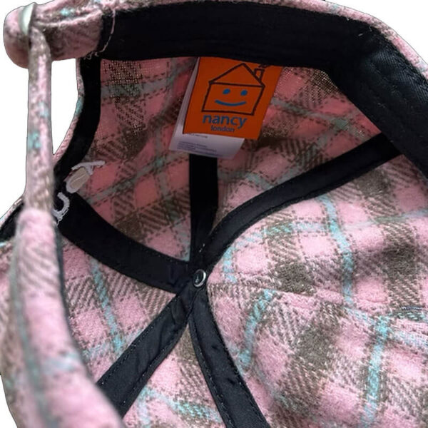 NANCY Mini Plaid House 6-Panel - Pink