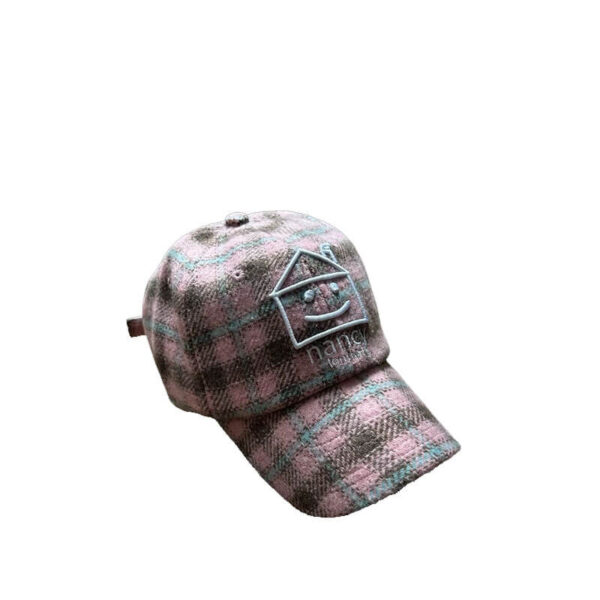 NANCY Mini Plaid House 6-Panel - Pink