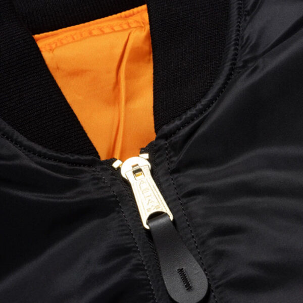 NO PROBLEMO ALPHA INDUSTRIES No War MA-1 Jacket - Black