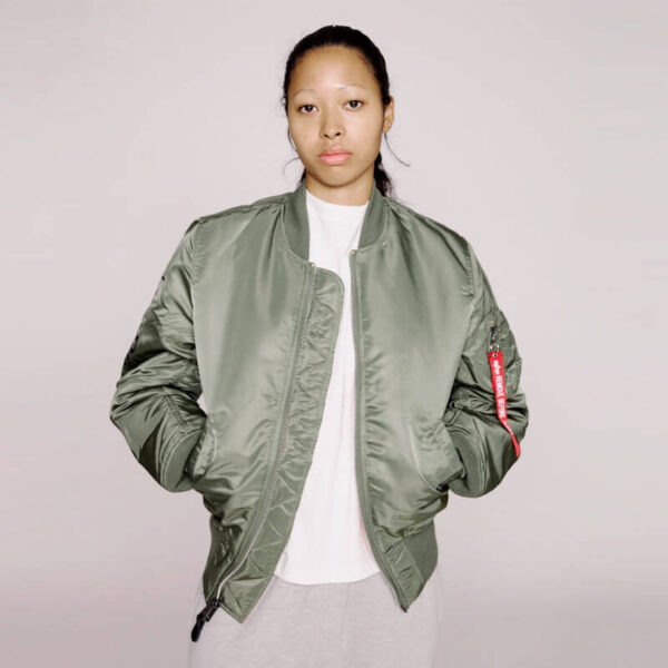 NO PROBLEMO ALPHA INDUSTRIES No War MA-1 Jacket - Green