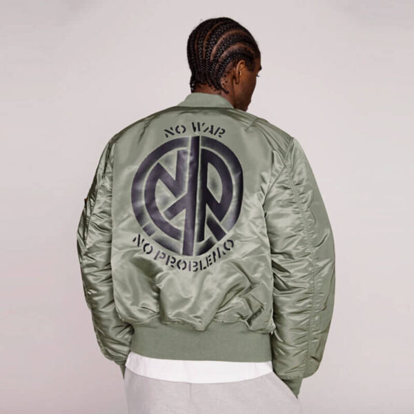 NO PROBLEMO ALPHA INDUSTRIES No War MA-1 Jacket - Green
